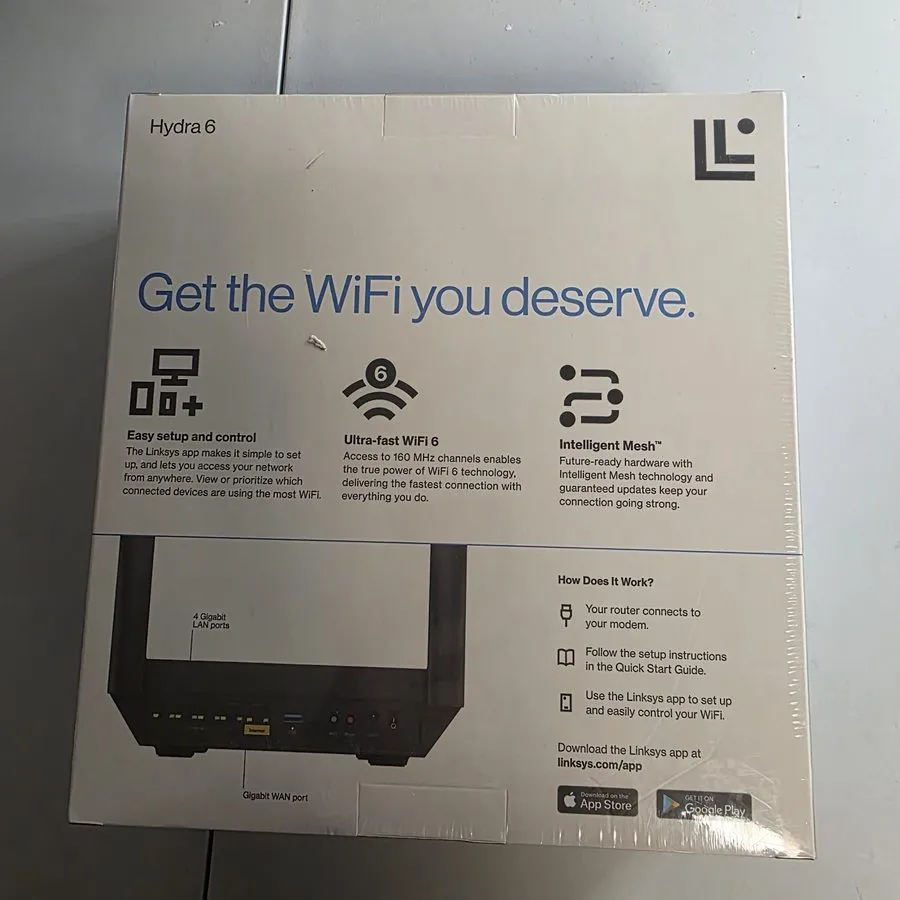 Маршрутизатор Linksys Hydra 6 WiFi 6 Dual Band Mesh Router AX3000 MR2000 — фото лота 4