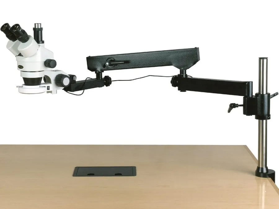 Микроскоп Radical 165mm/7" WD 3.5-90x Zoom Stereo Trinocular Biology Dissection