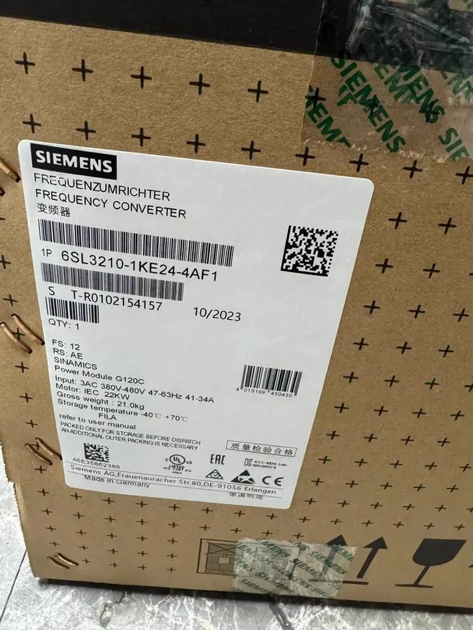 Частотный преобразователь 6SL3210-1KE24-4AF1