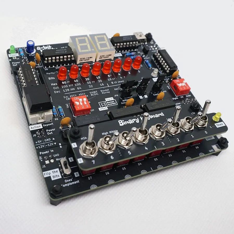 Электронный компонент 8-bit Workbench™ + Super Breadboard 2 + Binary Keyboard DI — фото лота 1