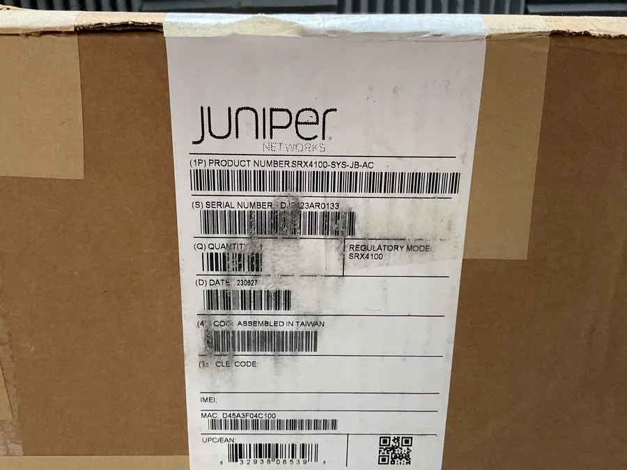 Межсетевой экран Juniper SRX4100-SYS-JB-AC 8-Port 10G SFP+ Secure Services Gatew