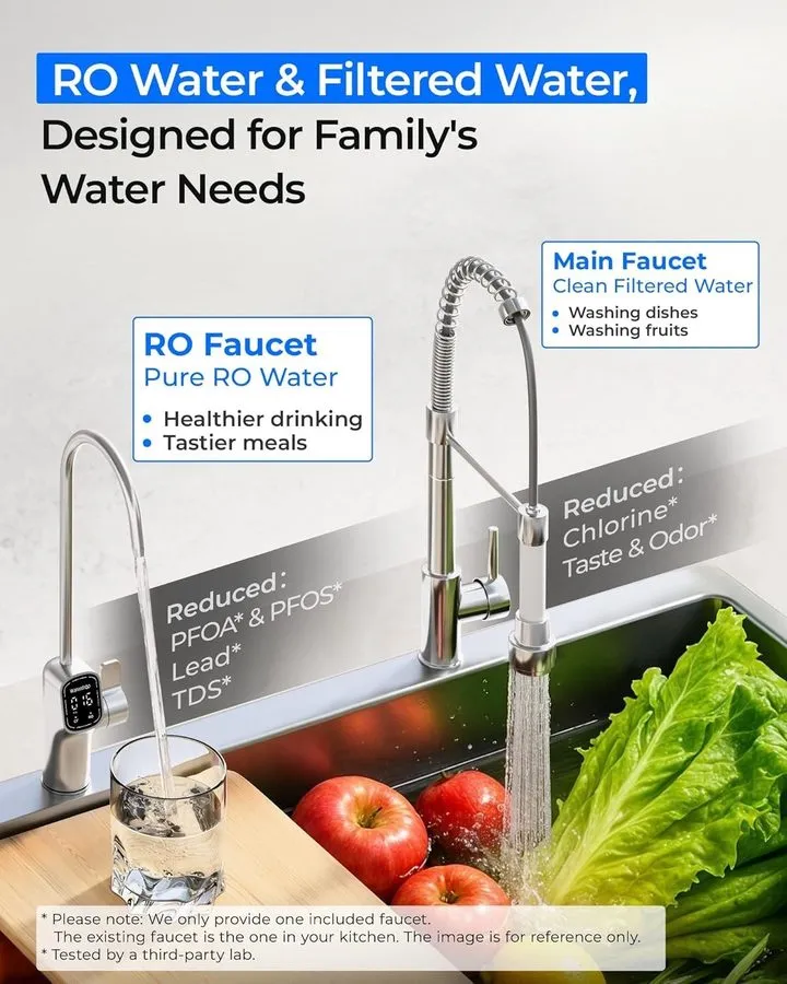 Насос [ Dual Flow ] Waterdrop G5P700-Pro Reverse Osmosis System, 7-Stage Filtrat — фото лота 2