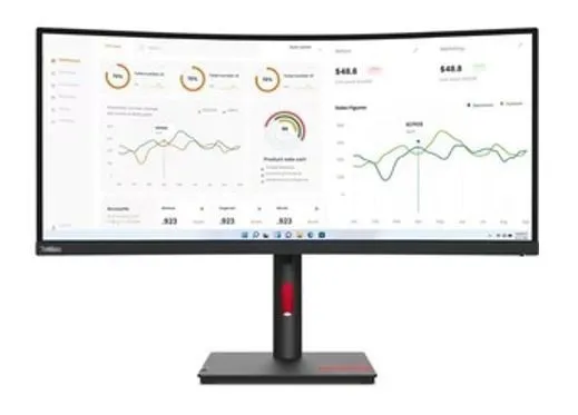 Монитор Lenovo ThinkVision T34w-30 34' WQHD Monitor 1500R Curve 4K 3440x1440 21: