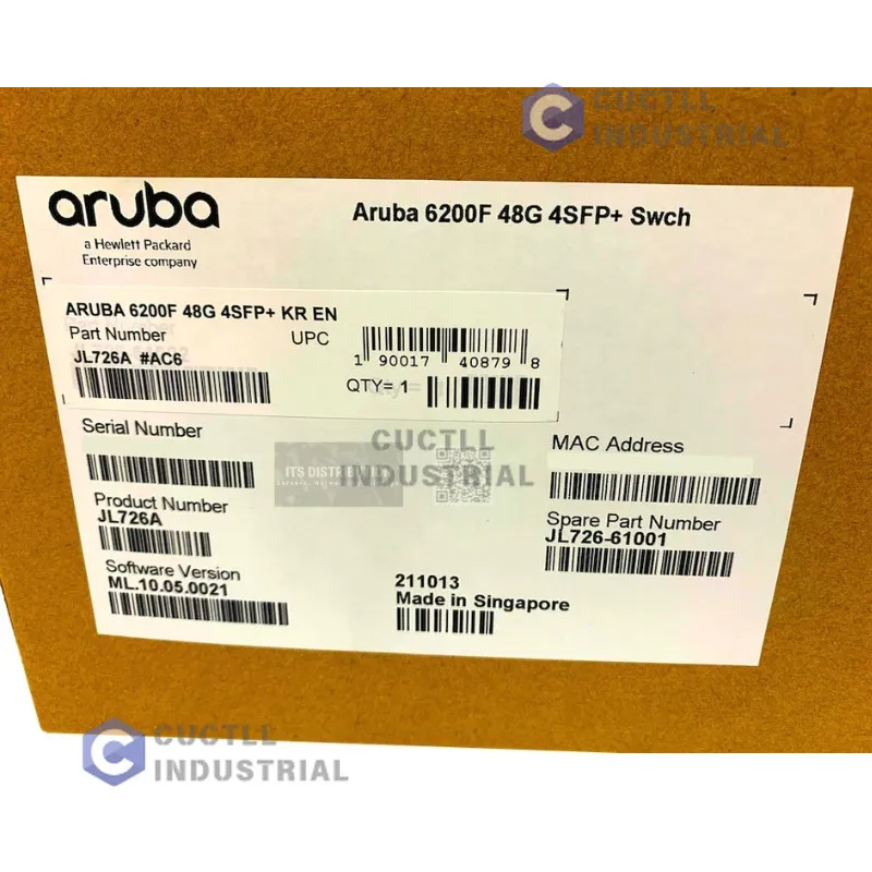 Коммутатор JL726A HPE Aruba 6200F 48G 4SFP+ 52-Ports L3 Managed Switch
