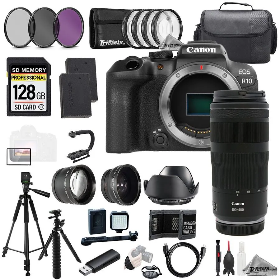 Объектив Canon EOS RP + RF 100-400mm f/5.6-8 IS USM Lens+64GB+ExtBat+9PCFltr-MEG