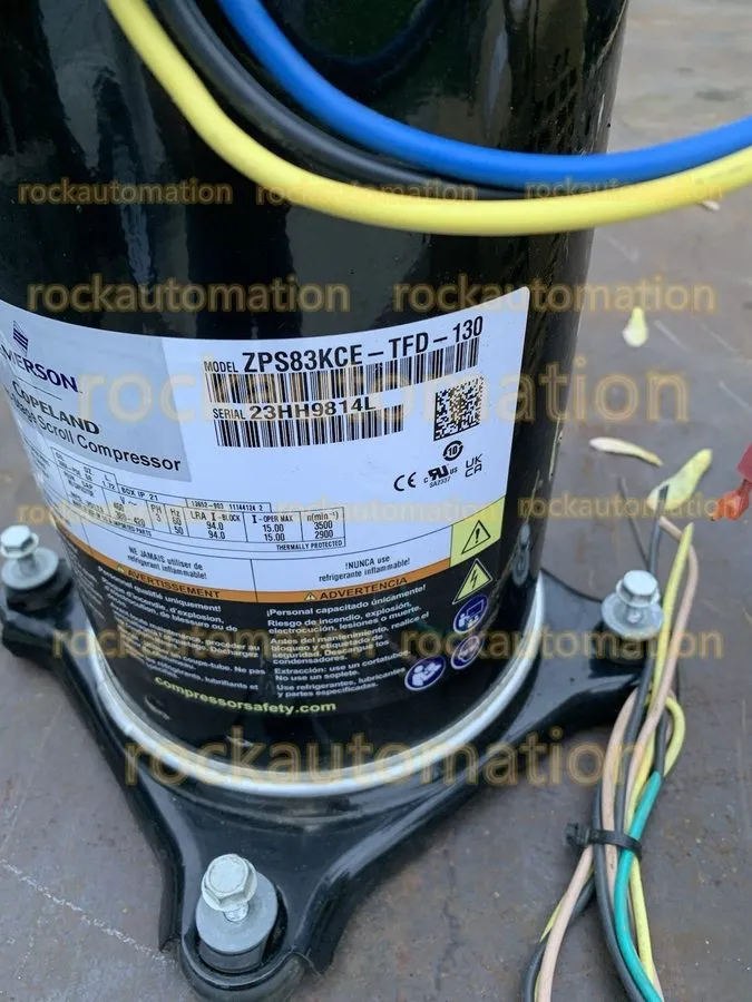 Компрессор Copeland Scroll ZPS83KCE-TFD-130 83,000 BtuH Compressor 460V 3Ph 410 