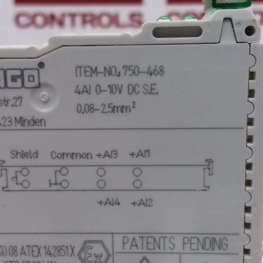 Модуль ввода-вывода WAGO 750-468 4-channel analog input module
