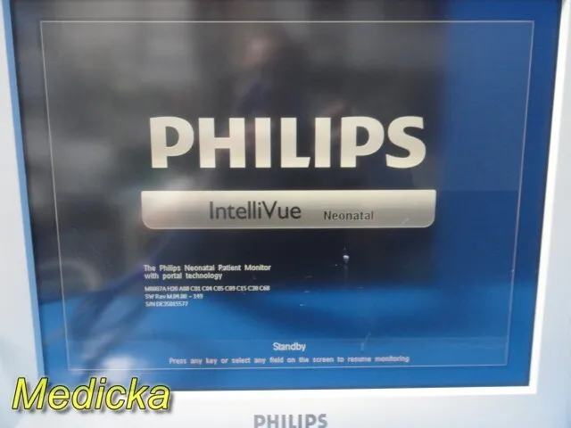 Монитор пациента Philips MP70 (M8007A) Patient Monitor W/ MMS+Print Modules & Le