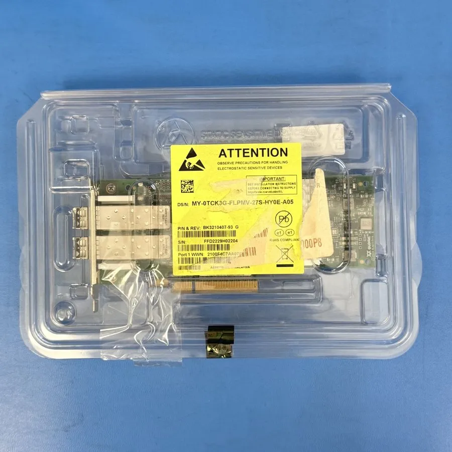 Сетевая карта Dell Qlogic QLE2692L-DEL Dual Port 16GB PCIe Fibre Channel FC DPN: