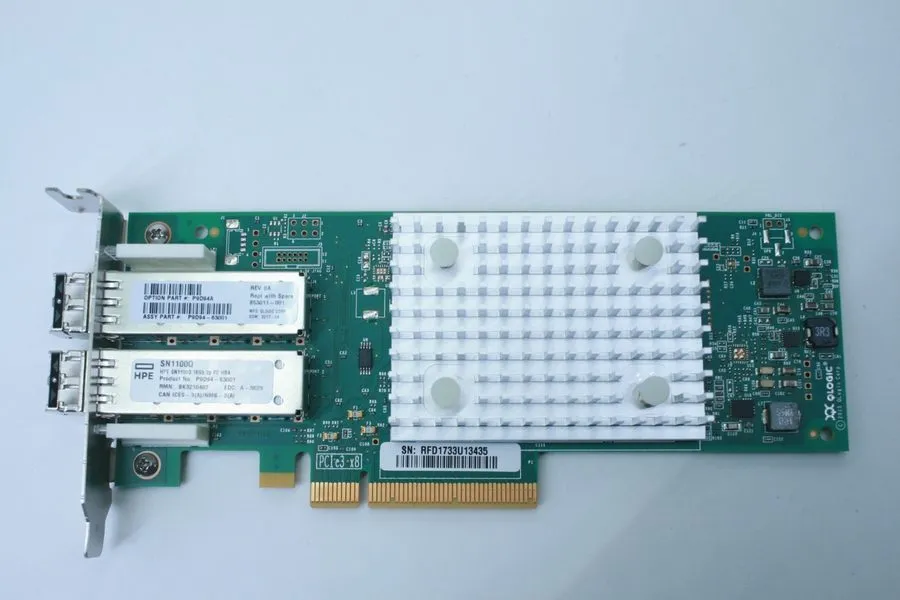 Контроллер HPE QLE2692-HP SN1100Q 16GB Dual 2-Port FC HBA 853011-001 w/ SFP Tran