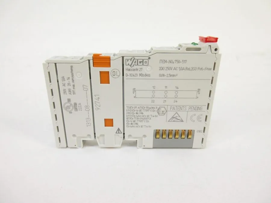 Модуль ввода-вывода WAGO 750-517 I/O MODULE 2 DIGITAL 250VAC 1.0A