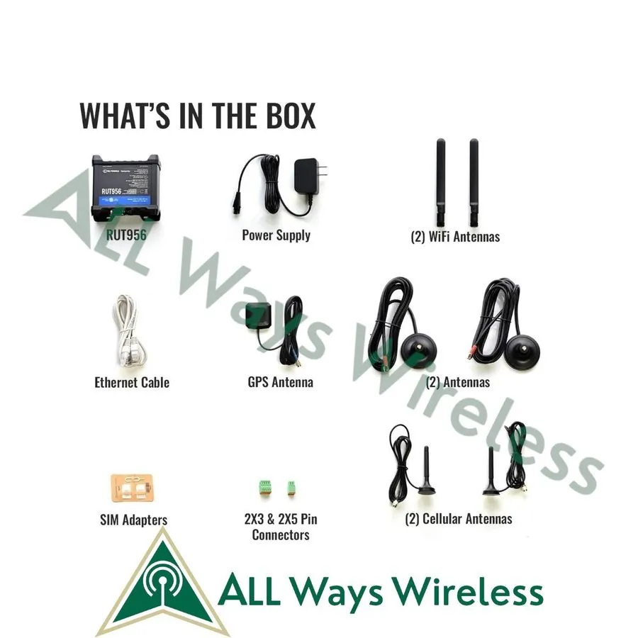 Маршрутизатор Teltonika RUT956 LTE Wifi Cellular Router 4G LTE (CAT 4) TELRUT956 — фото лота 2