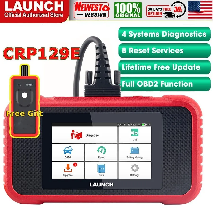 Диагностический сканер 2026 Launch CRP129X OBD2 Car Scanner Engine ABS SRS SAS D