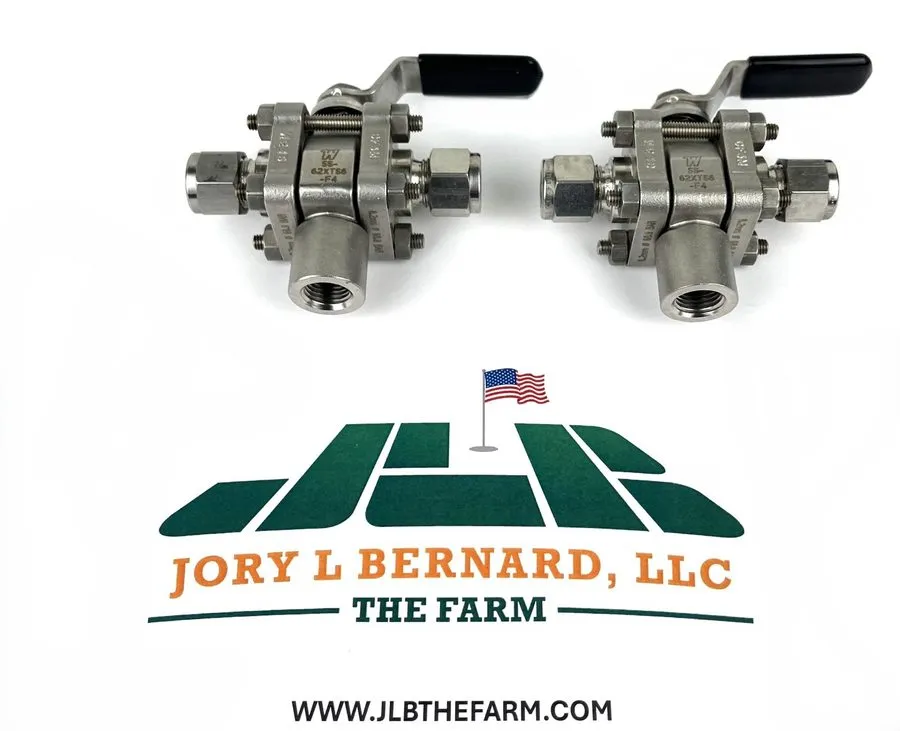 Клапан Whitey Swagelok SS-62XTS6-F4 316 SS 3-Way Ball Valve 3/8 Tube 1/4 FNPT