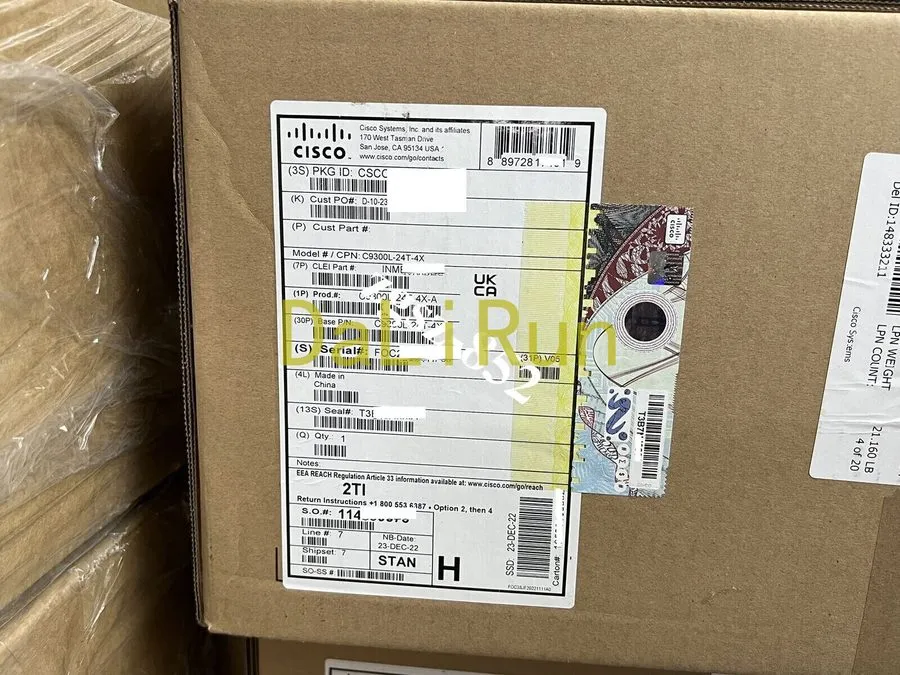 Коммутатор Cisco Catalyst C9300L-24T-4X-A 24-Port Data Switch