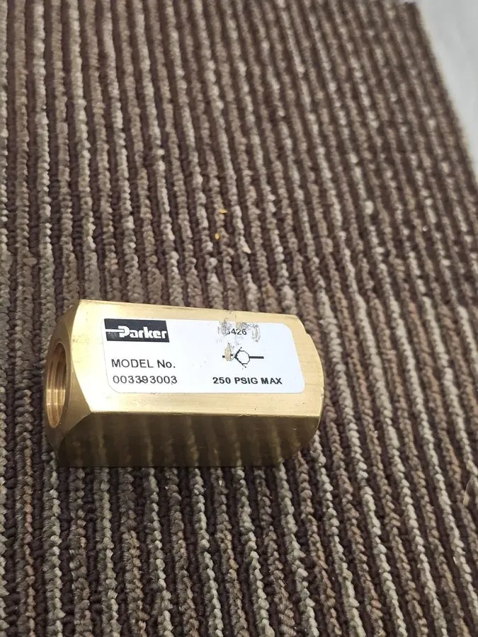 Обратный клапан Parker 003393003 Pneumatic Check Valve 1/2" NPT 250PSI Max Femal