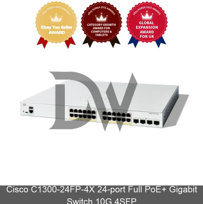 Коммутатор Cisco C1300-24FP-4X 24-port Full PoE+ Gigabit Switch 10G 4SFP
