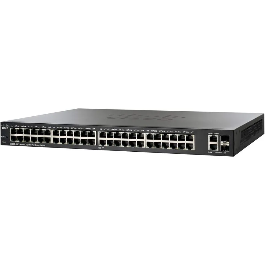 Коммутатор Cisco SG220-50P-K9 50-Port Gigabit PoE Smart Plus Switch