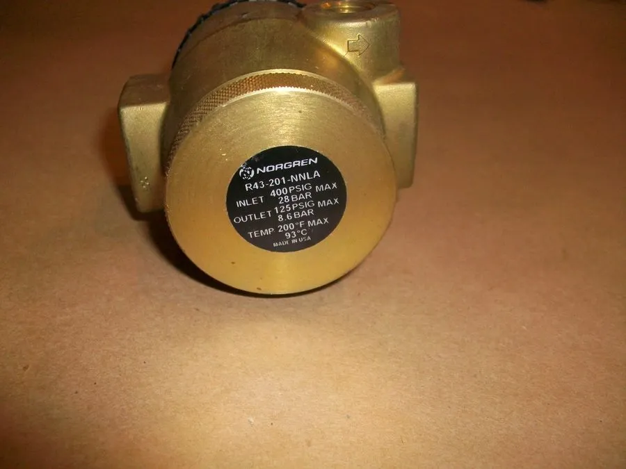 Трубопроводная арматура Norgren R43-201-NNLA Pressure Regulator 1/4" NPT 5-125ps