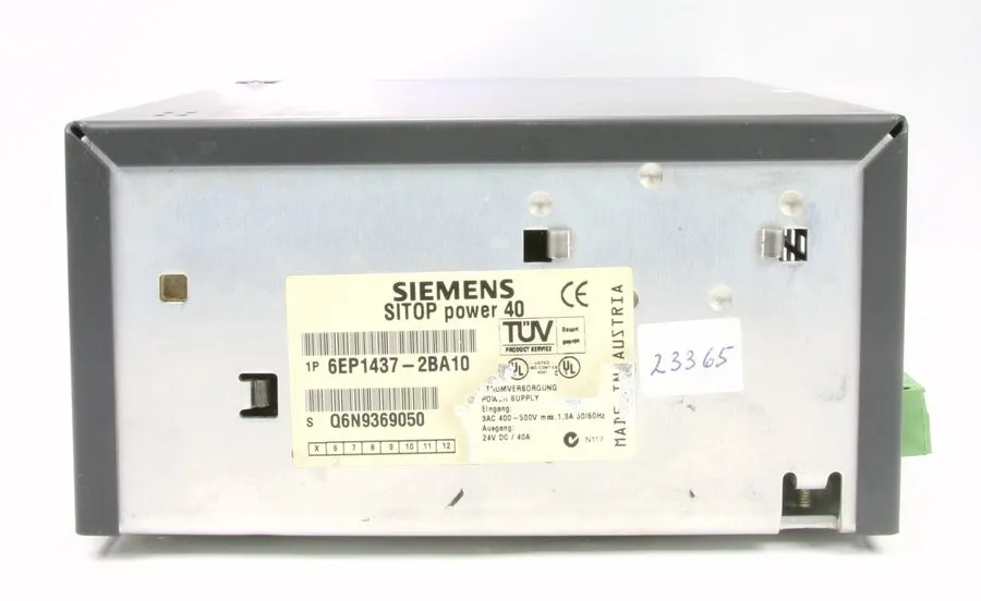 Блок питания 6EP1437-2BA10 Siemens SITOP Power supply output 24VDC/40A