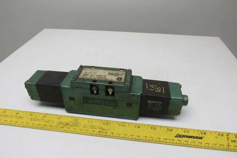 Пневмораспределитель Numatics 124SS415K 4/2 Position Solenoid Pneumatic Directio