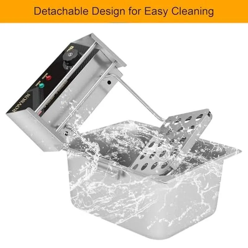 Фритюрница Commercial Electric Dual Tank Deep Fryer 22.8QT 3400W with Baskets ET — фото лота 2