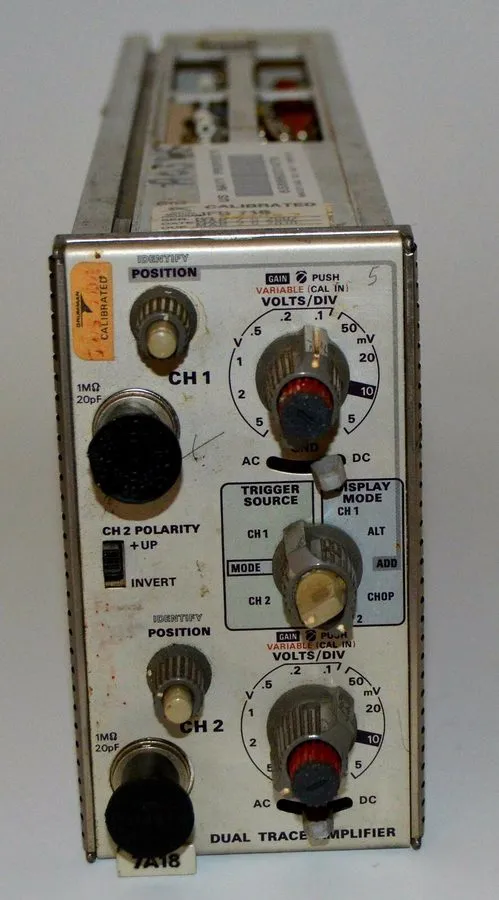 Осциллограф Tektronix 7A19 600MHz Vertical Amplifier Plug-In 7000 Series Oscillo