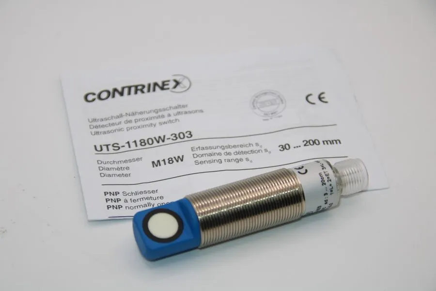 Датчик приближения Contrinex UTS-1180W-303 Ultrasonic Proximity Sensor — фото лота 1