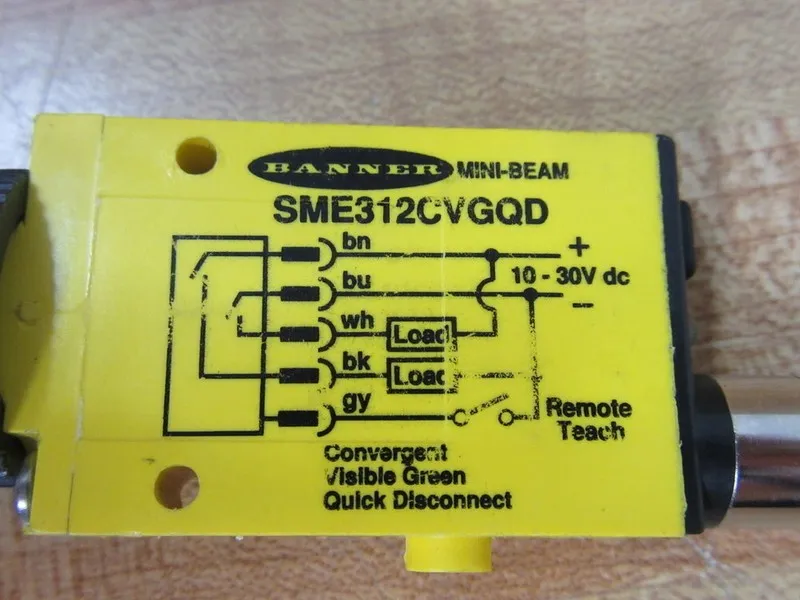 Фотоэлектрический датчик Banner SME312CVGQD Mini Beam Photoelectric Sensor