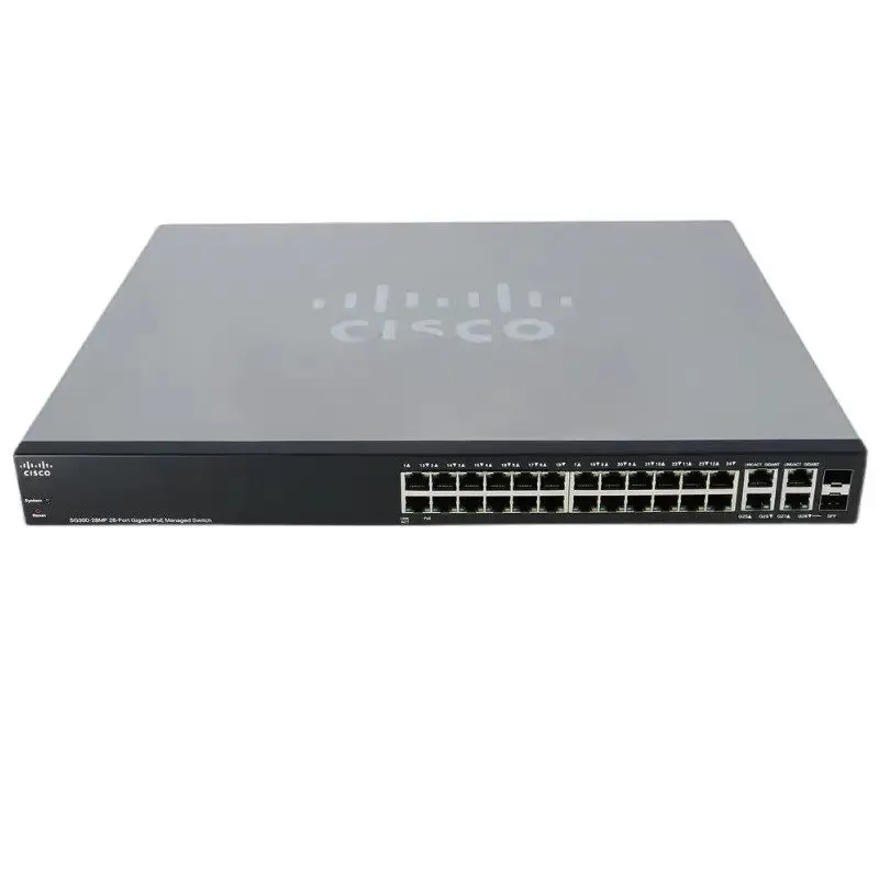 Коммутатор Cisco SG300-28MP 28-Port Gigabit Managed PoE+ Switch, 375W