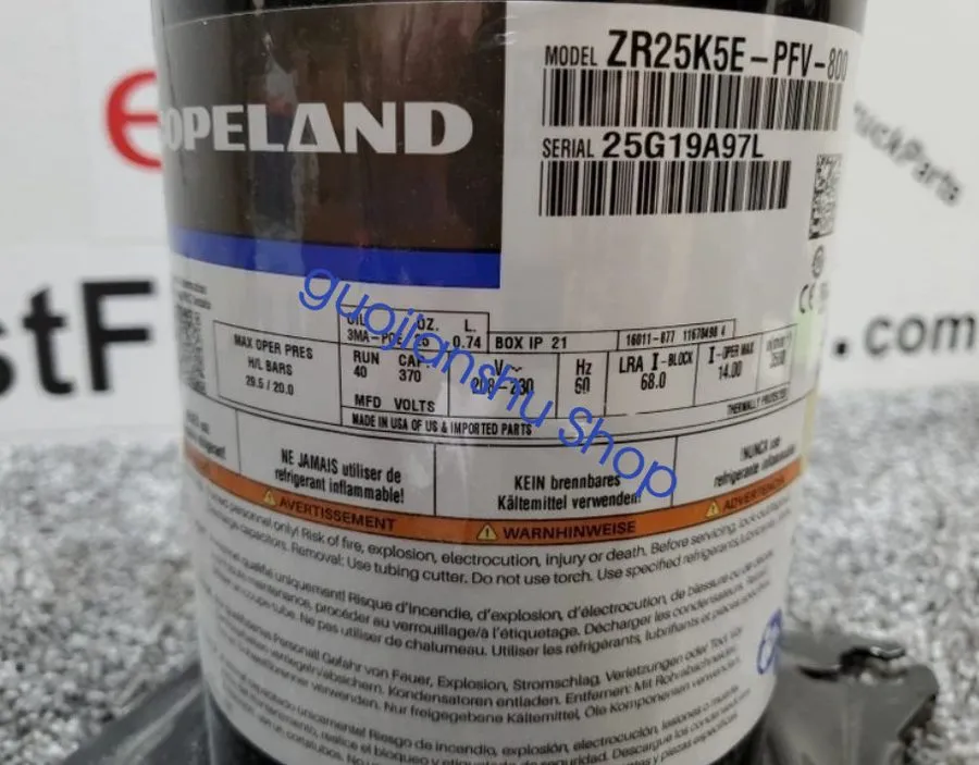 Компрессор 1PC Emerson Copeland ZR25K5E-PFV-800 compressor Via DHL/Fedex