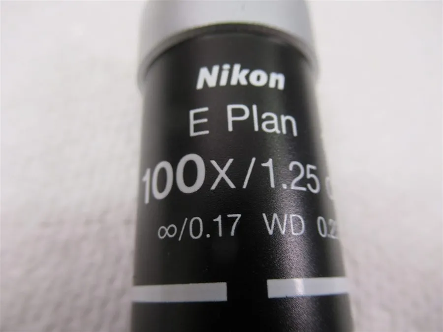 Объектив микроскопа 1X Nikon E Plan 100x/1.25 Oil /0.17 WD 0.23 MICROSCOPE LENS 