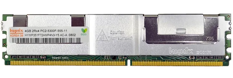 Модуль памяти HYNIX HYMP351F72AMP4N3-Y5 4GB PC2-5300F 2Rx4 DDR2 Ram