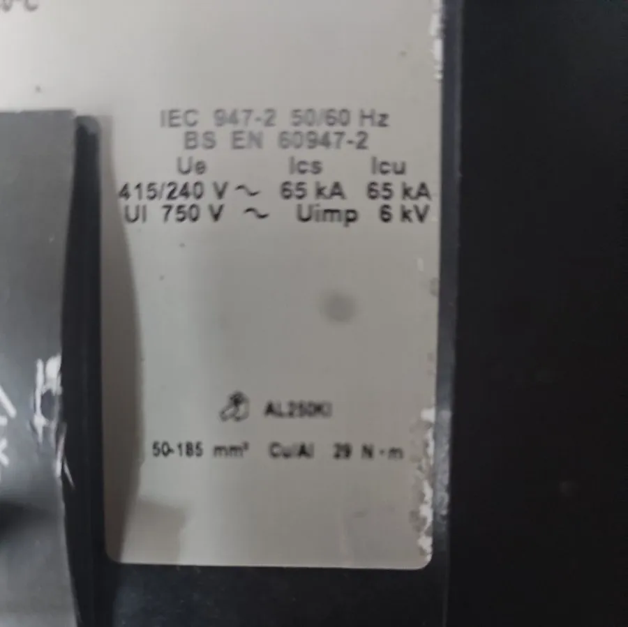 Автоматический выключатель Square D 225A Circuit Breaker KCL342251021 480V Indus — фото лота 2