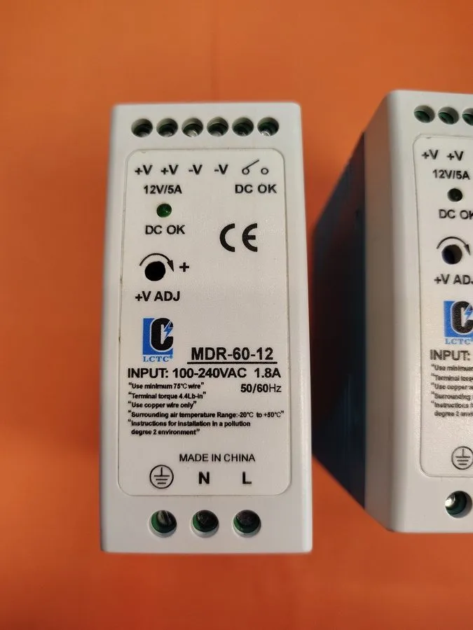 Блок питания LCTC MDR-60-12 AC to DC Din-Rail Power Supply 100-240 VAC 1.8 A 12V