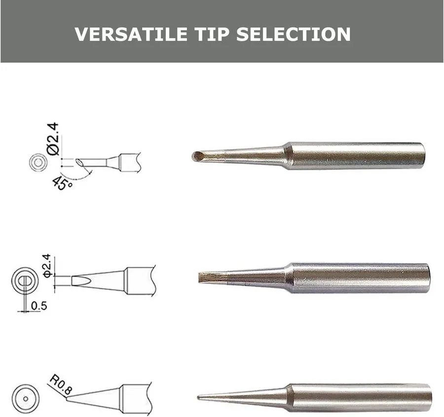 Паяльник Quality ST Soldering iron Tips Combo для Weller WLC100 SP40NKUS SP40NUS — фото лота 2