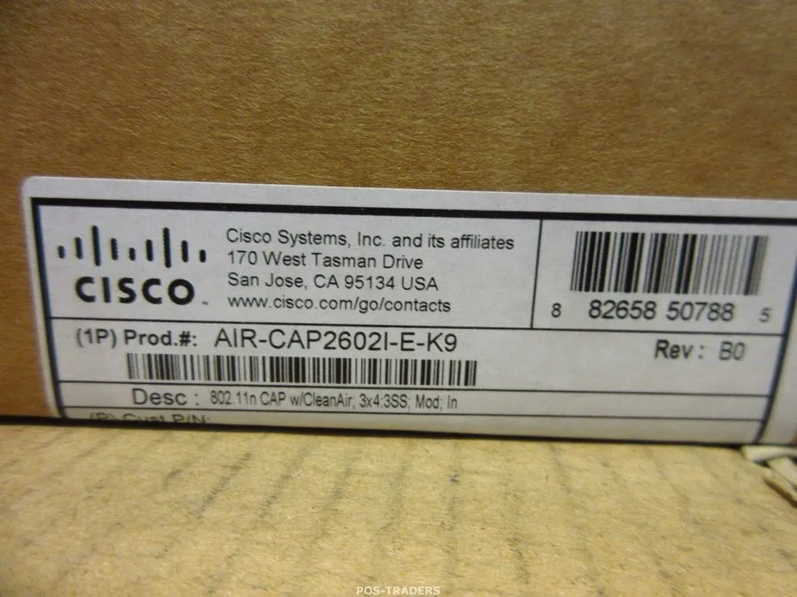 Точка доступа Wi-Fi Brande AIR-CAP2602I-E-K9 Cisco Aironet 2602I IEEE 802.11n 45