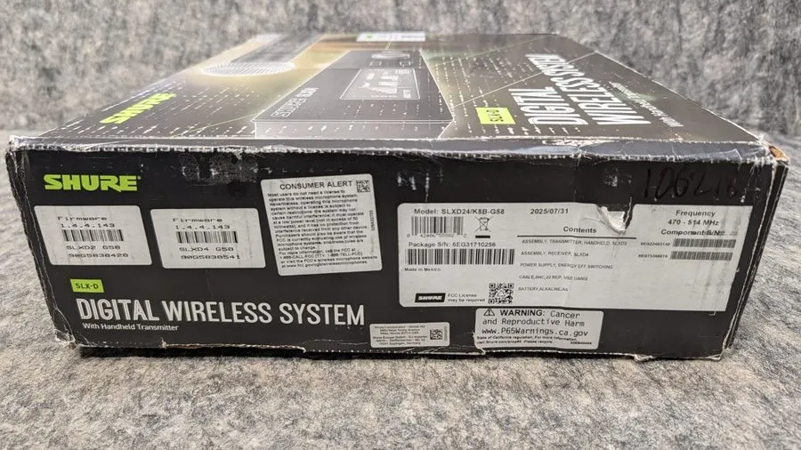 Радиосистема Shure SLXD24/K8B Wireless Vocal Microphone System Receiver With KSM