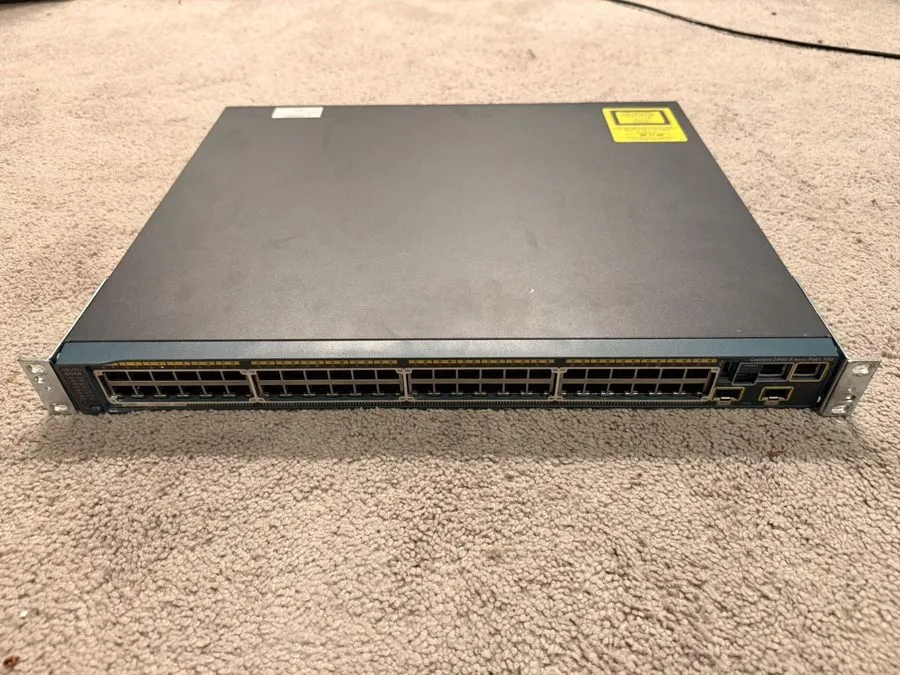 Коммутатор Cisco 2960S 48 Port Gigabit 370W PoE+ Switch, WS-C2960S-48LPD-L