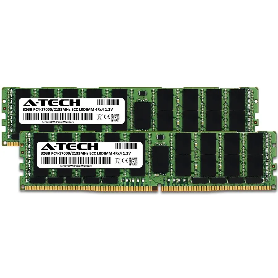 Модуль памяти A-Tech 128GB 8x 16GB 2Rx4 PC4-17000L LRDIMM DDR4 2133 MHz ECC Serv — фото лота 1