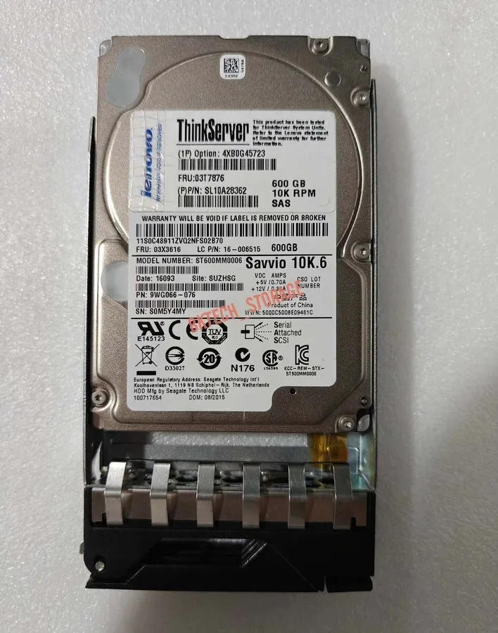 Сервер Lenovo 03T7876 03X3616 4XB0G45723 600GB ThinkServer SAS 10K 2.5'' Hot Swa