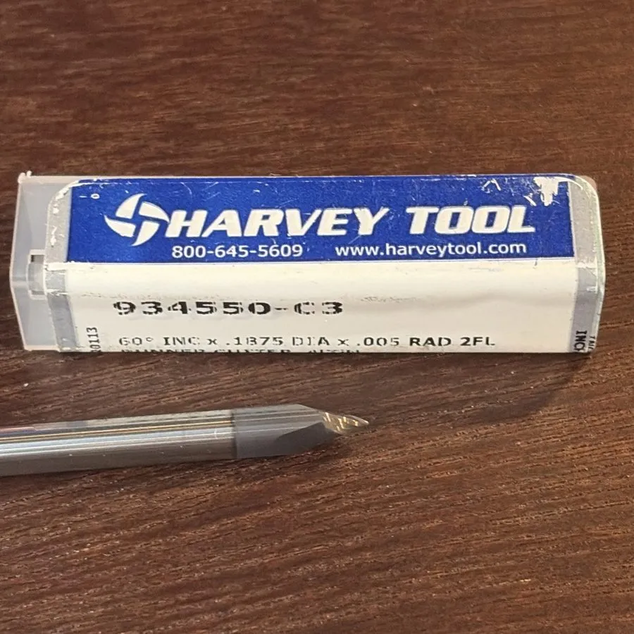 Режущий инструмент Harvey Tool HTC 934550-C3 Carbide Runner Cutter 2-Flute AlTiN — фото лота 1