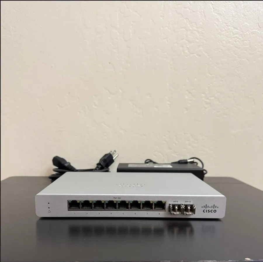 Коммутатор Cisco Meraki MS120-8FP 8-Port PoE Ethernet Switch with Power Cord