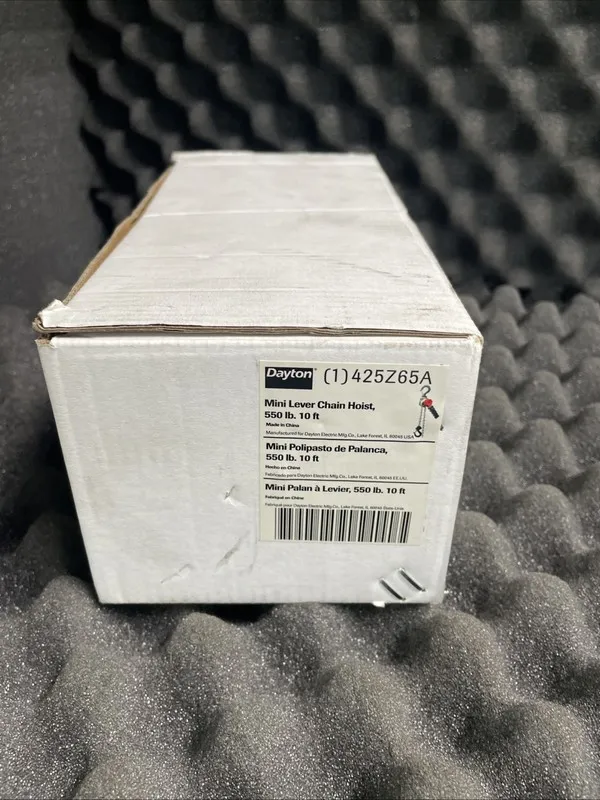 Таль Dayton 425Z65 Lever Chain Hoist, 550 Lb Load Capacity, 10 Ft Hoist Lift, 13