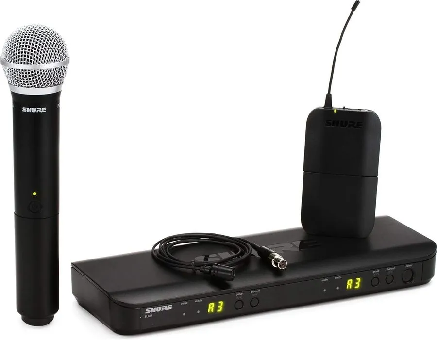 Радиосистема Shure BLX1288/CVL Dual Handheld/Lavalier Wireless Microphone System