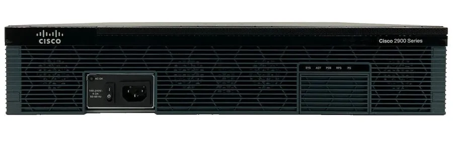 Маршрутизатор Cisco 2921 ISR Integrated Services Router | 2x 1G RJ-45