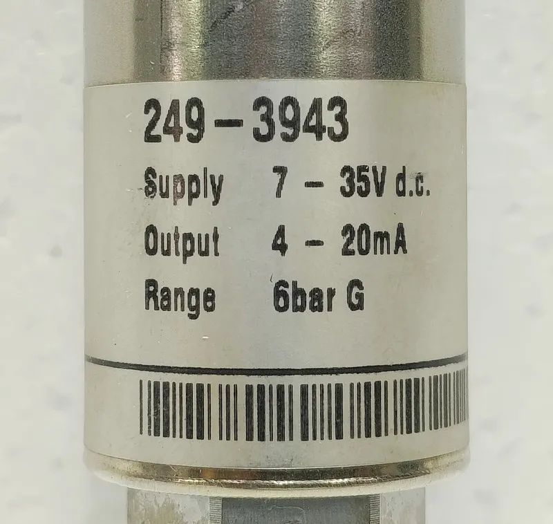 Датчик давления RS 249-3943 Pressure Transmitter Sensor 0-6 Bar 4-20mA Replaceme — фото лота 1