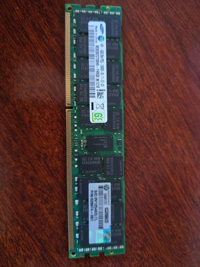 Модуль памяти M393B2G70BH0-YH9 Samsung 16GB DDR3 Registered ECC PC3-10600 1333Mh