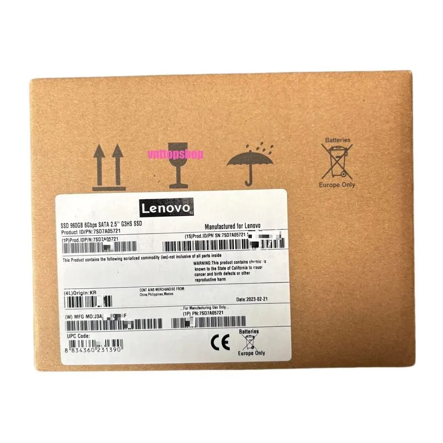 Сервер Lenovo/IBM ThinkSystem 960GB 2.5" SATA 6G 01GT779 7SD7A05721 HS Server SS