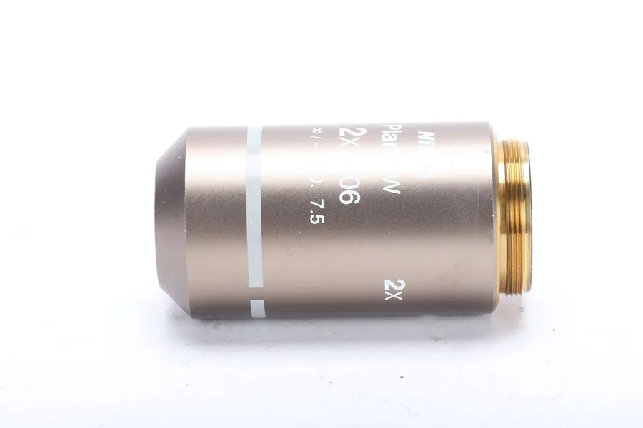 Объектив микроскопа Nikon MRL00022 Plan Achromat UW 2X/0.06 Microscope Objective — фото лота 1